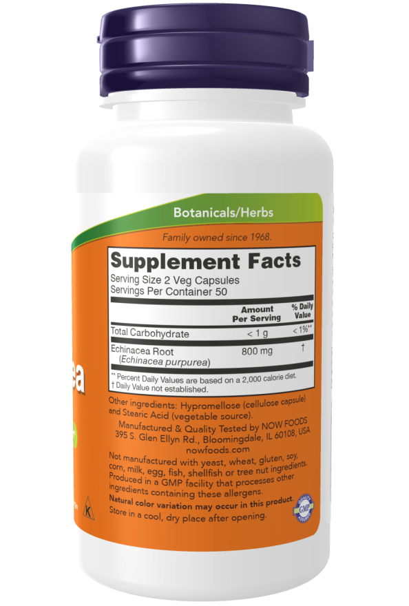 Now ECHINACEA PURP 400mg 250 VCAPS
