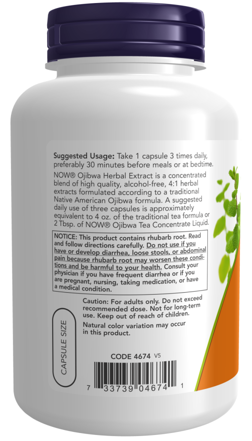 Now OJIBWA HERBAL EXTRACT 450mg 180 VCAPS