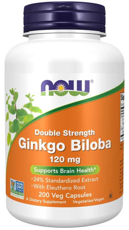Now GINKGO BILOBA 120mg 200 VCAPS