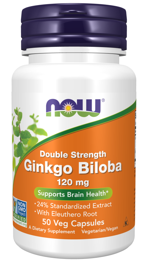 Now GINKGO BILOBA 120mg 50 VCAPS
