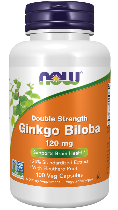 Now GINKGO BILOBA 120mg 100 VCAPS