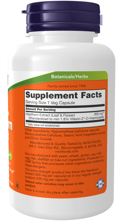 Now HAWTHORN EXTRACT 600mg 90 VCAPS