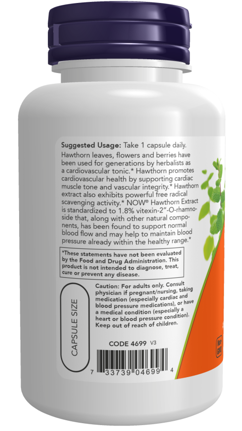 Now HAWTHORN EXTRACT 600mg 90 VCAPS