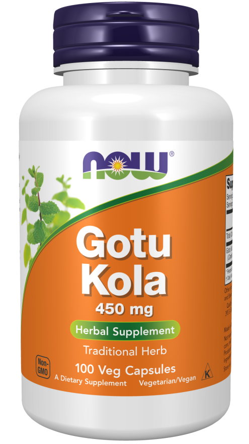 Now GOTU KOLA 450mg 100 VCAPS