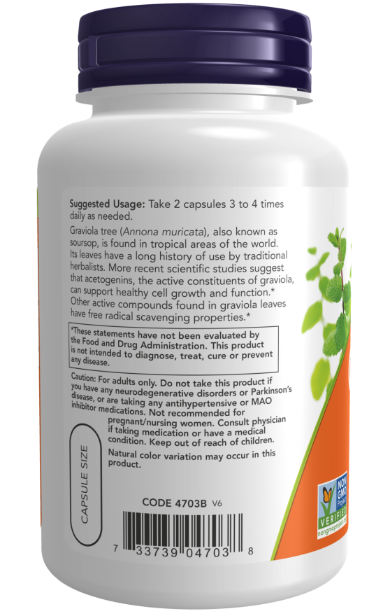 Now GRAVIOLA 500MG 100 VCAPS