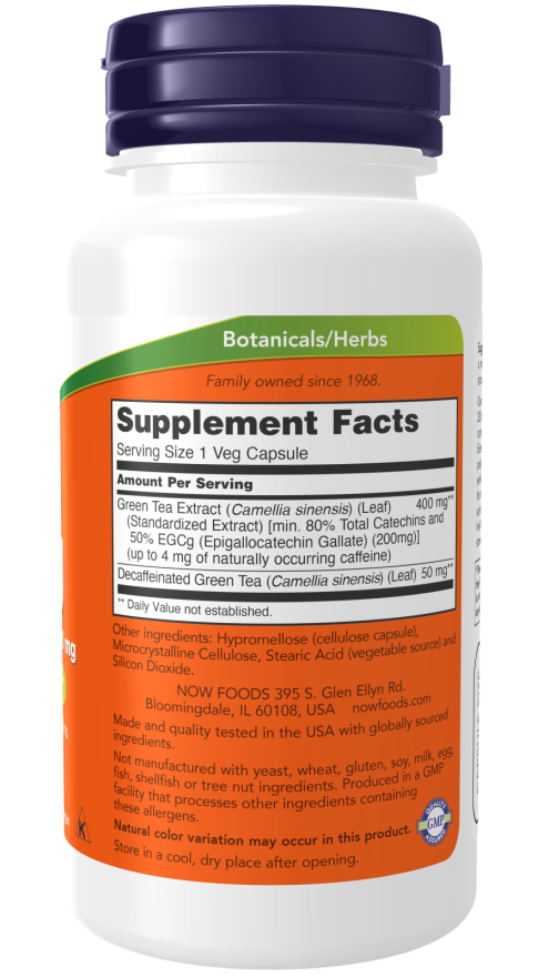 Now EGCG 400MG 50% 90 VCAPS
