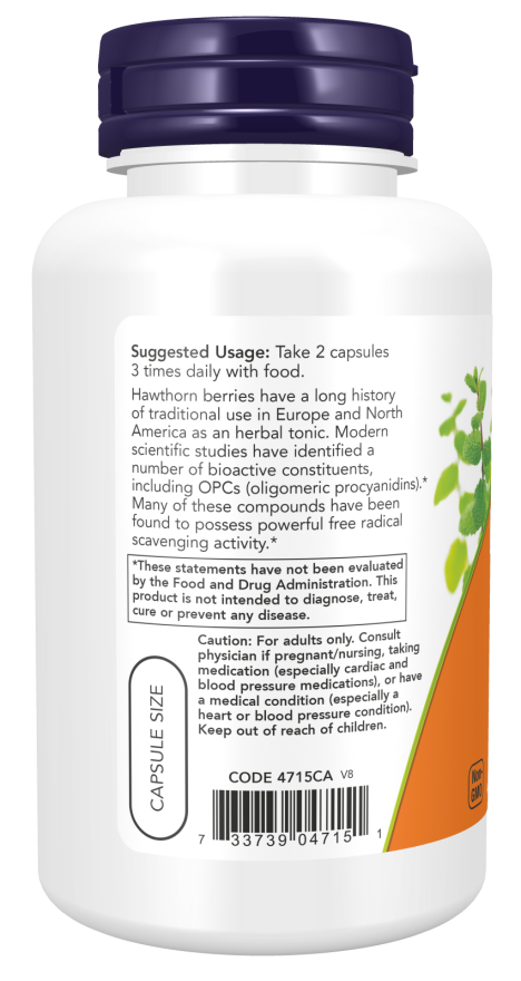 Now HAWTHORN BERRY 540mg 100 VCAPS
