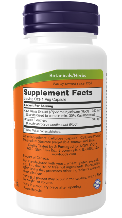 Now KAVA KAVA 250mg 30% 120 VCAPS