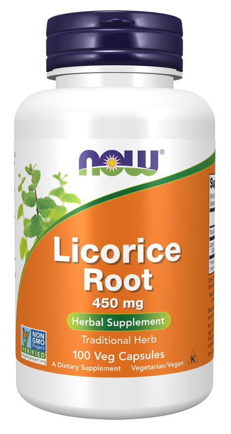 Now LICORICE ROOT 450mg 100 VCAPS
