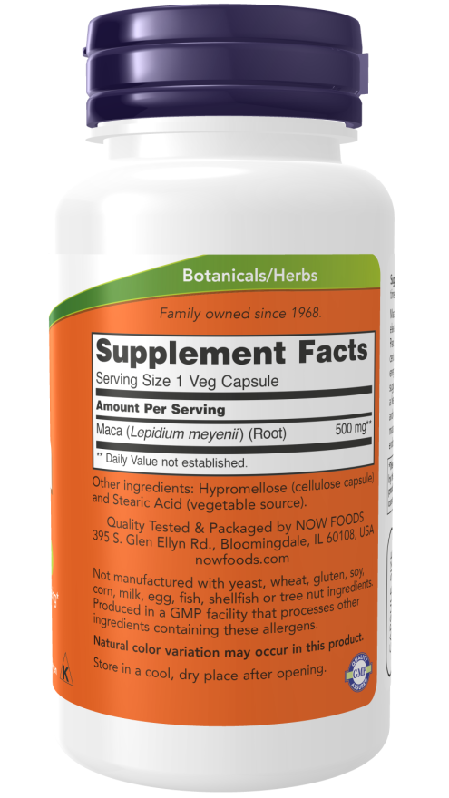 Now MACA 500mg 100 VCAPS