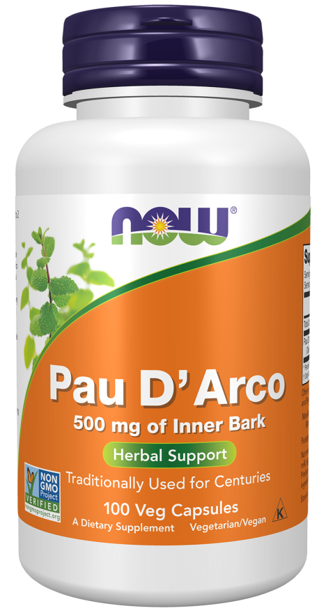 Now PAU D' ARCO 500mg 100 VCAPS
