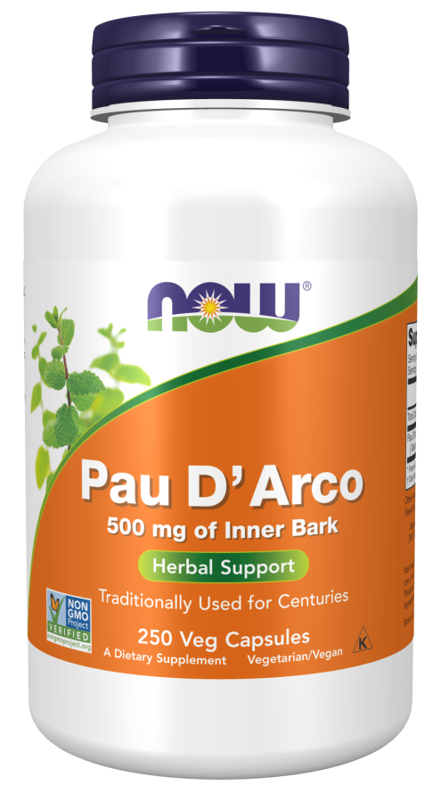 Now PAU D' ARCO 500mg 250 VCAPS