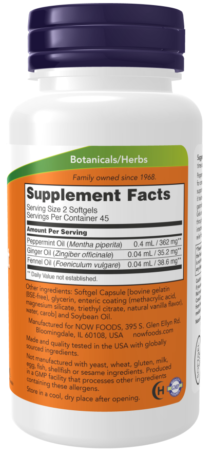 Now PEPPERMINT GELS 90 SGELS ENTRIC