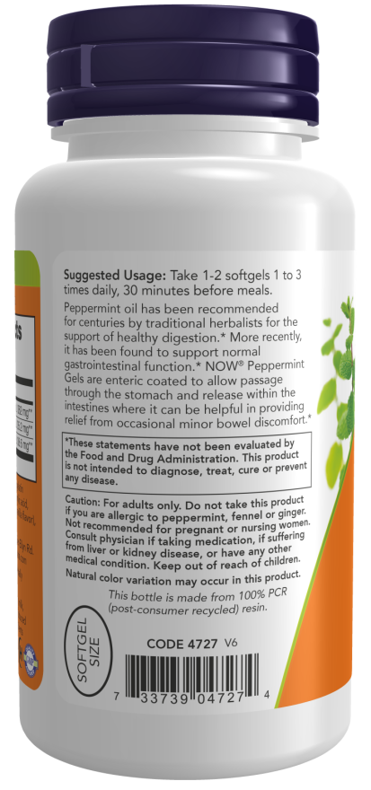 Now PEPPERMINT GELS 90 SGELS ENTRIC