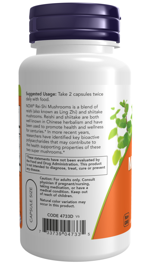 Now REI-SHI MUSHROOMS 270mg 100 VCAPS