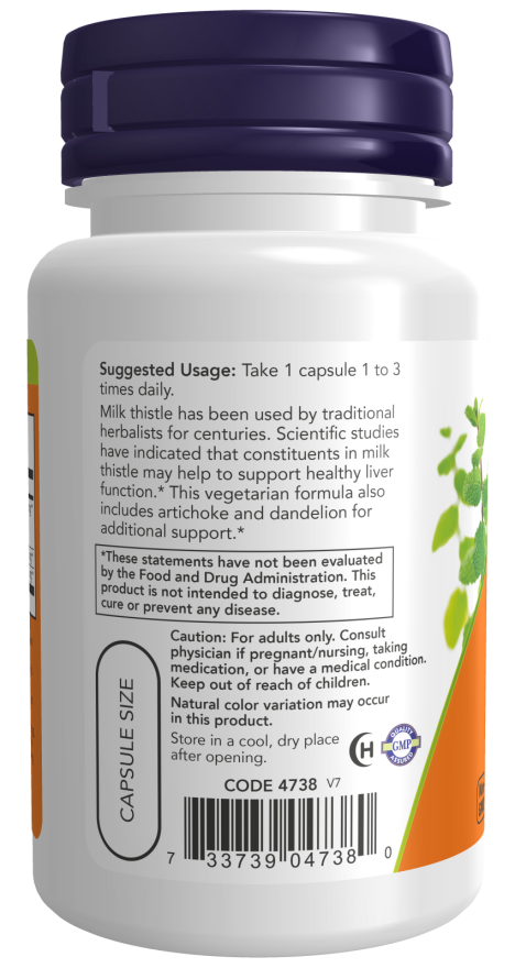 Now SILYMARIN MILK THISTLE 300mg 100 VCAPS