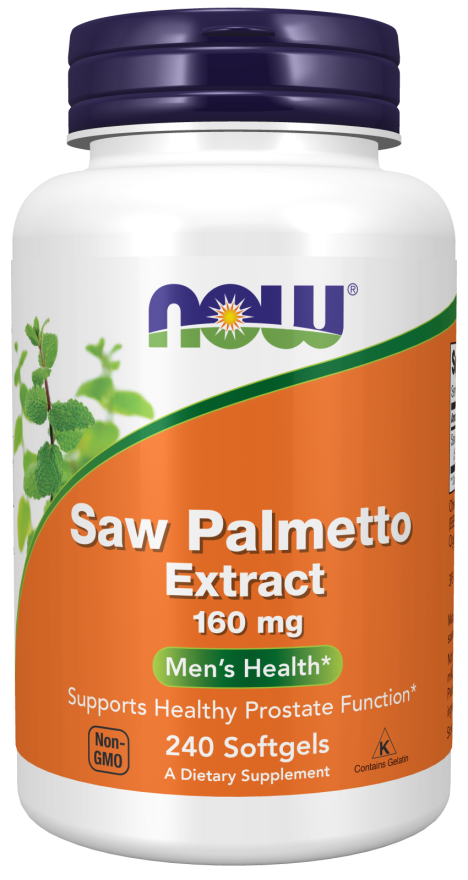 Now SAW PALMETTO 160mg 240 SGELS