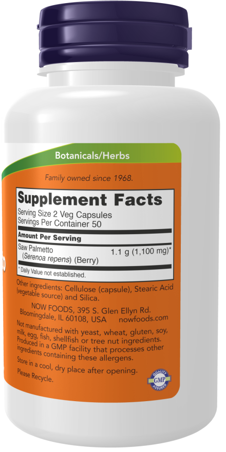 Now SAW PALMETTO 550mg 250 VCAPS