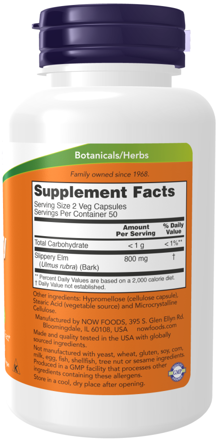 Now SLIPPERY ELM 400mg 100 VCAPS