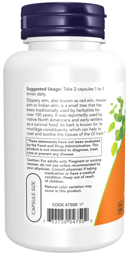 Now SLIPPERY ELM 400mg 100 VCAPS