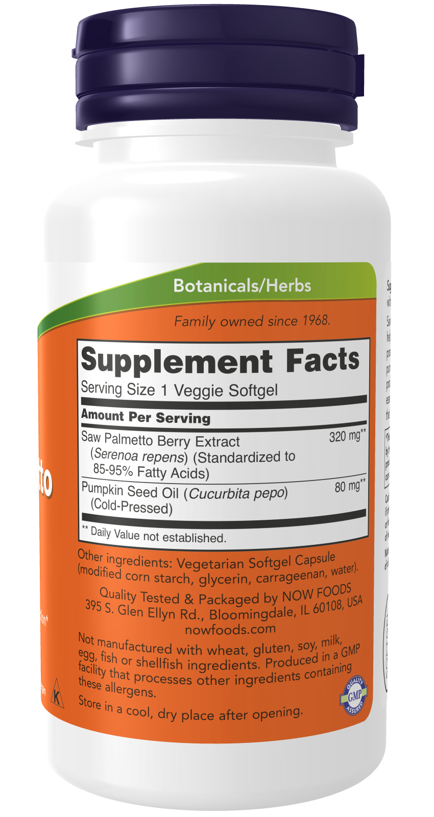 Now SAW PALMETTO 320 MG 90 VGELS