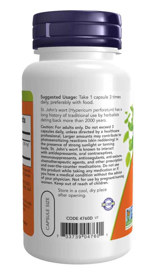 Now ST. JOHN'S WORT 300mg 250 VCAPS