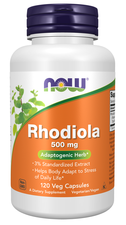 Now RHODIOLA 500MG EXTRACT 3% 120 VCAPS