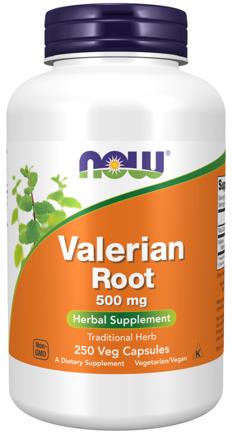 Now VALERIAN ROOT 500mg 250 VCAPS