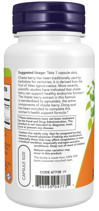 Now CHASTE BERRY (VITEX) 90 VCAPS