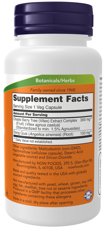 Now CHASTE BERRY (VITEX) 90 VCAPS