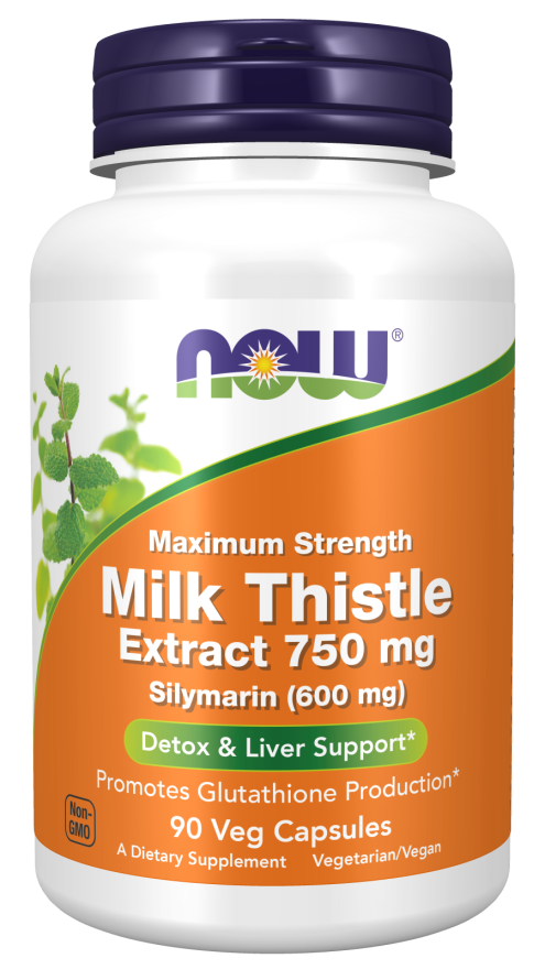 Now MILK THISTLE EXT 750mg (SILYMARIN 600mg) 90 VCAPS