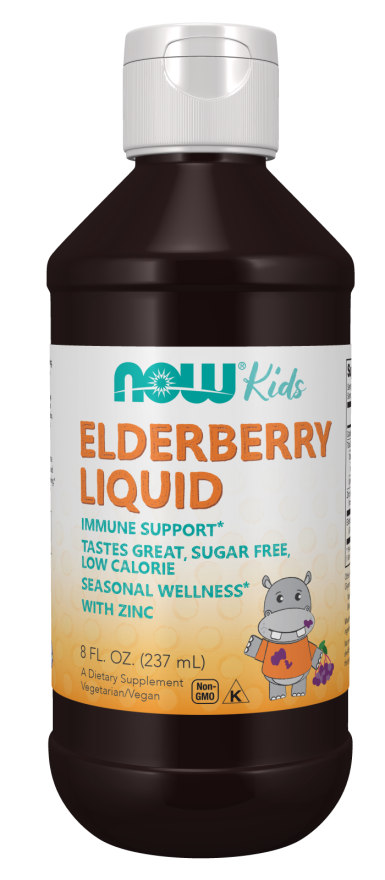 Now ELDERBERRY LIQUID FOR KIDS 8 FL OZ