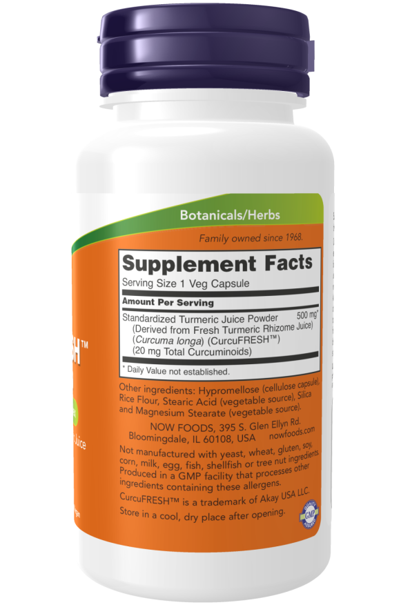 Now CURCUFRESH(tm) 500MG 60 VCAPS