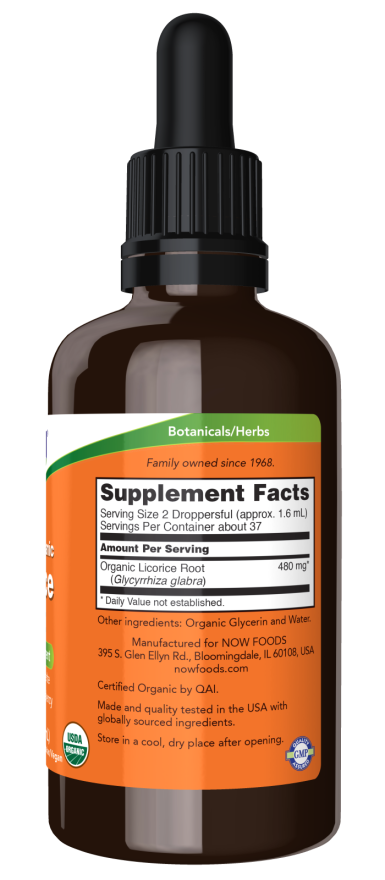 Now ORG LICORICE GLYCERITE (AF) 2 OZ