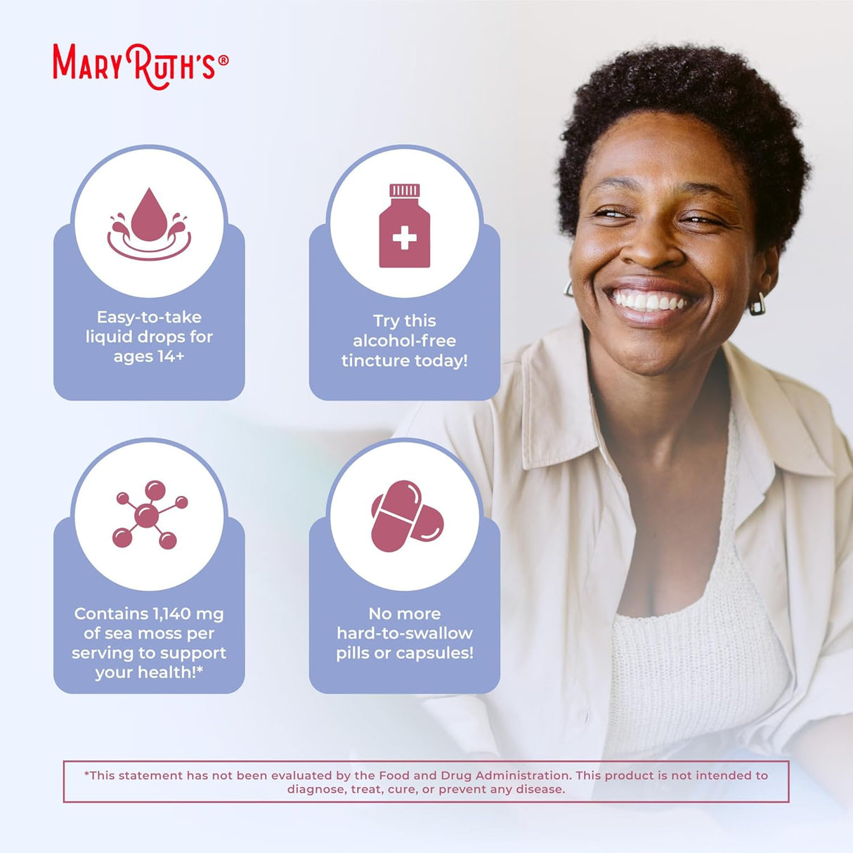 MaryRuth Organic Sea Moss Liquid Drops (1 oz)