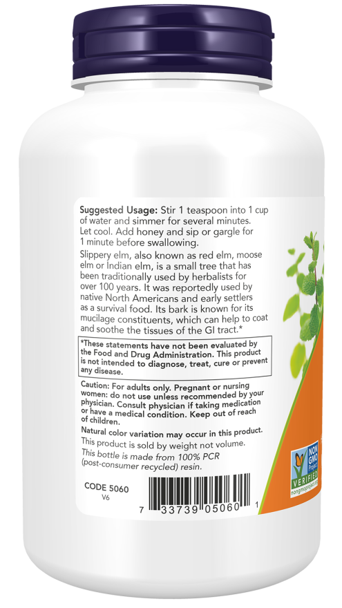 Now SLIPPERY ELM POWDER 4 OZ