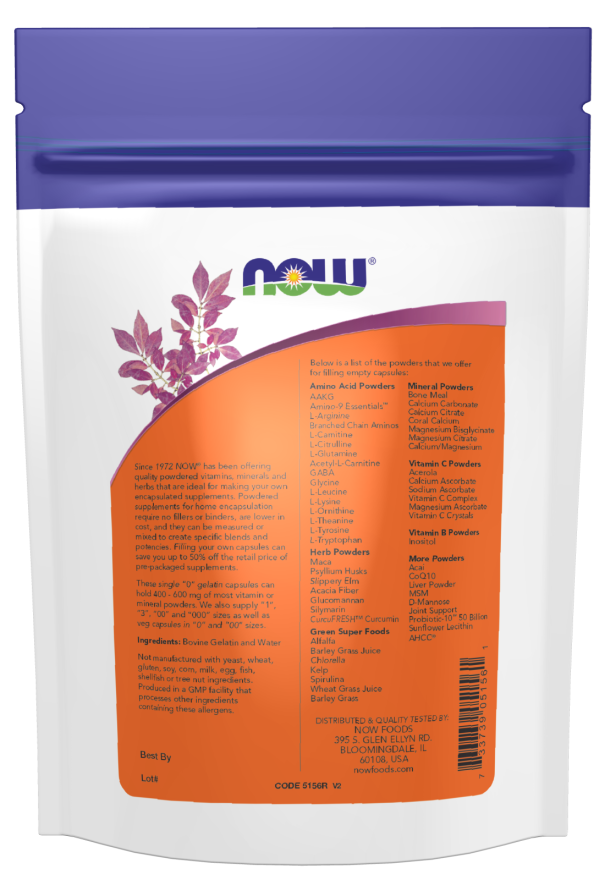 Now EMPTY GEL CAPS '0' 1000 CAPS