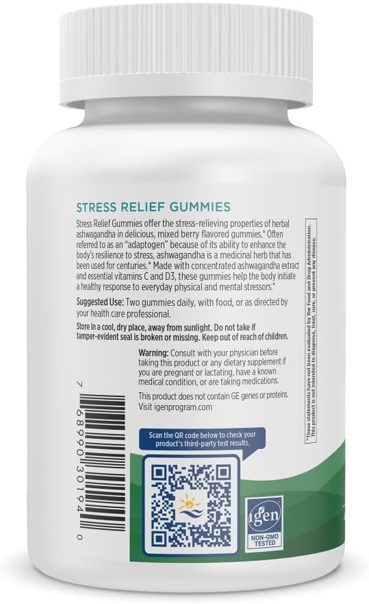 Stress Relief Gummies 40 Vegetarian Gummies