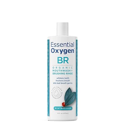 ESSENTIAL OXYGEN ORGANIC MOUTHWASH (BRUSHING RINSE) WINTRGREEN 16OZ
