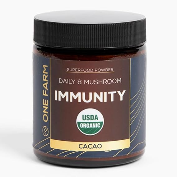One Farm Daily 8 Mushroom IMMUNITY Cacao Powder