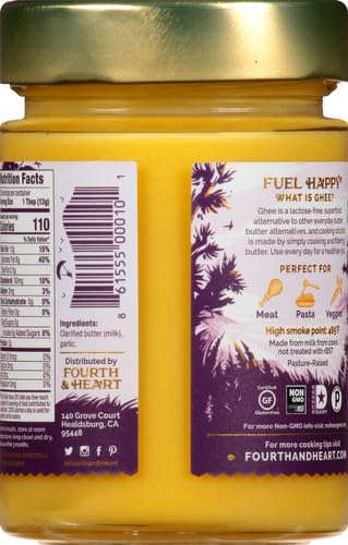 4TH & HEART California Garlic Ghee Clarified Butter 9 OZ