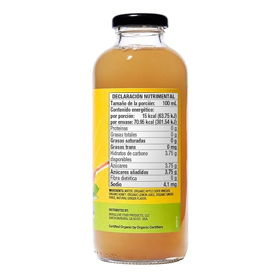 BRAGG Ginger, Lemon, Honey Refreshers 16 OZ