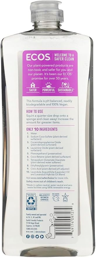 ECOS Dishmate, Lavender 25 OZ