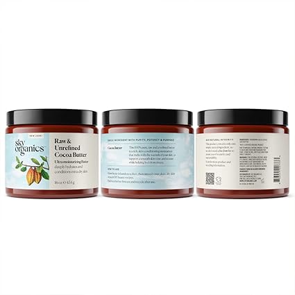 SKY ORGANICS ORGANIC COCOA CONDITIONING BUTTER WITH AVOCADO OIL 2.3 OZ