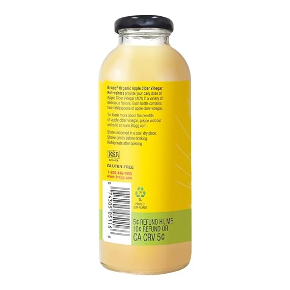 BRAGG Ginger, Lemon, Honey Refreshers 16 OZ