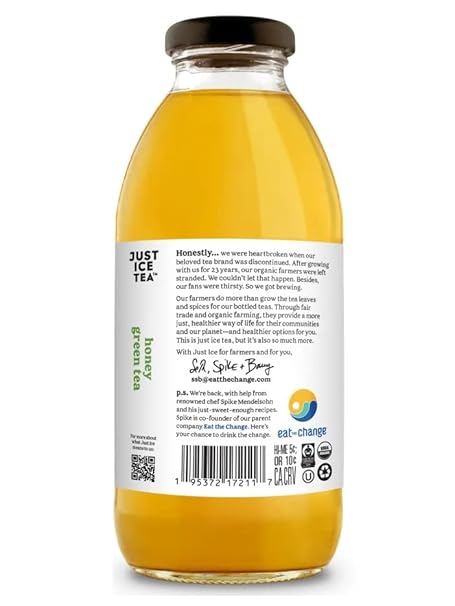 JUST ICE TEA Lemon Ginger Herbal 16 OZ