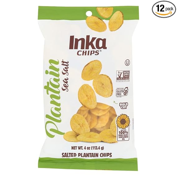INKA ORIGINAL PLANTAIN CHIPS 4 OZ POUCH