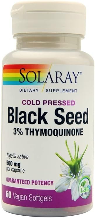 Solaray Vital Extracts Black Seed Cold Pressed 3% Thymoquinone