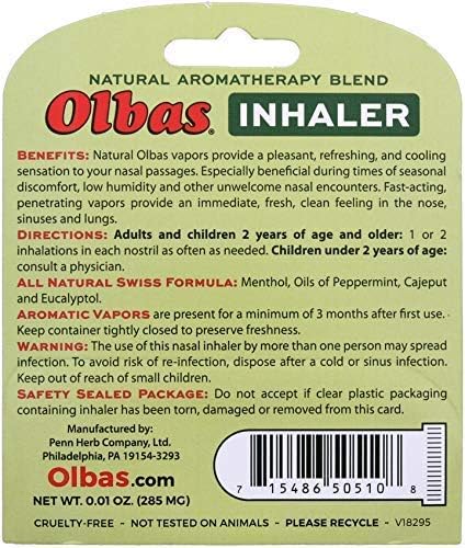 OLBAS Synpharma Olbas Natural Inhaler