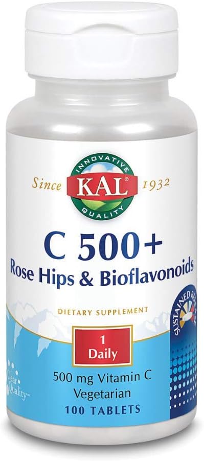 Kal C 500+ Rose Hips & Bioflav SR 100CT Tablet